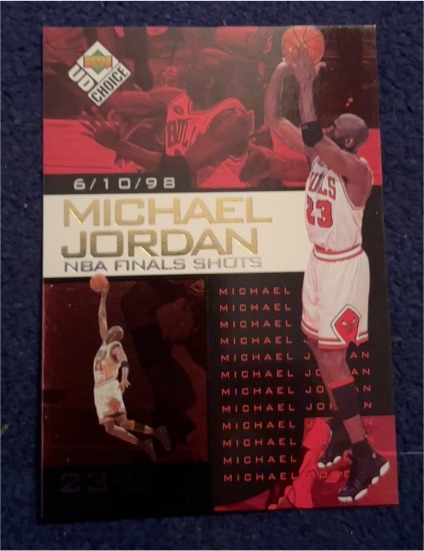 1998 Upper Deck Choice #4 Michael Jordan NBA Finals Shots — front