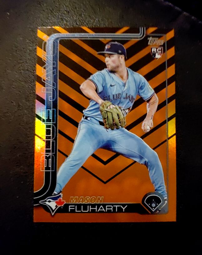 2025 Topps Update #US138 Mason Fluharty Holiday Parallel — front