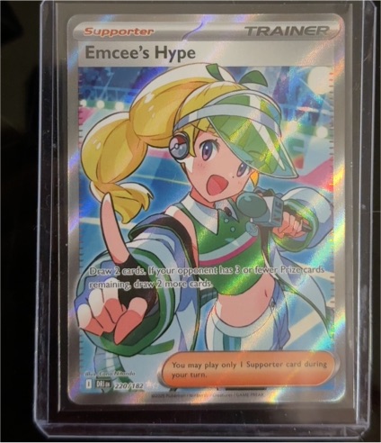 2025 Pokémon SV10: Destined Rivals #220 Emcee's Hype — front