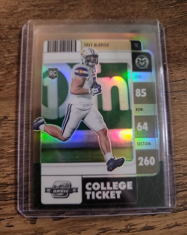 2022 Panini Chronicles Draft Picks Contenders Optic College Ticket #15 Trey McBride — front