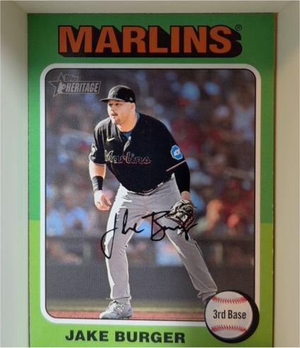 2024 Topps Heritage #398 Jake Burger — front