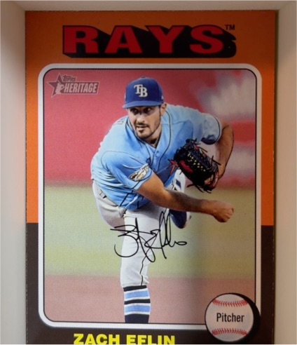 2024 Topps Heritage #237 Zach Eflin — front