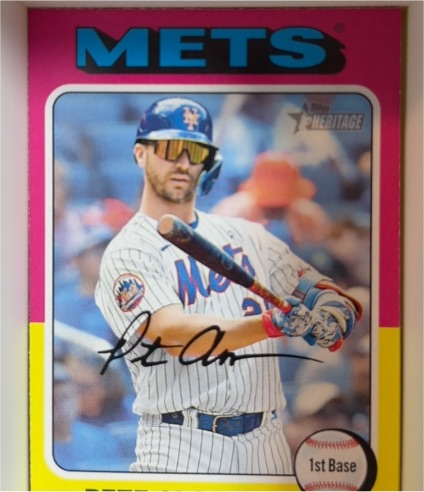 2024 Topps Heritage #410 Pete Alonso — front