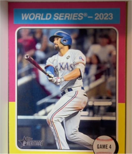 2024 Topps Heritage #464 World Series 2023: Game 4 Marcus Semien — front