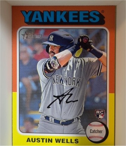 2024 Topps Heritage #442 Austin Wells — front