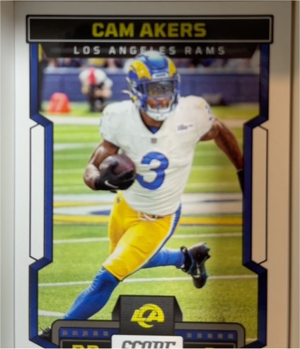 2023 Panini Score Cam Akers Los Angeles Rams — front