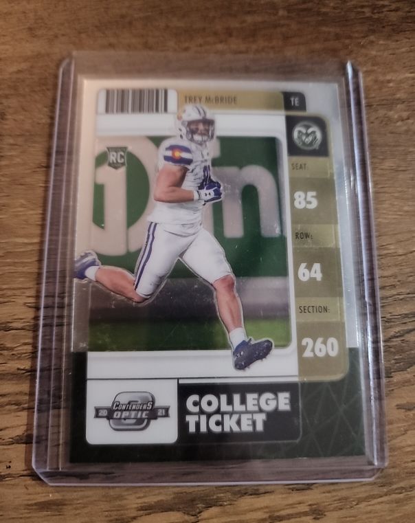 2022 Panini Chronicles Draft Picks Contenders Optic College Ticket #15 Trey McBride — front