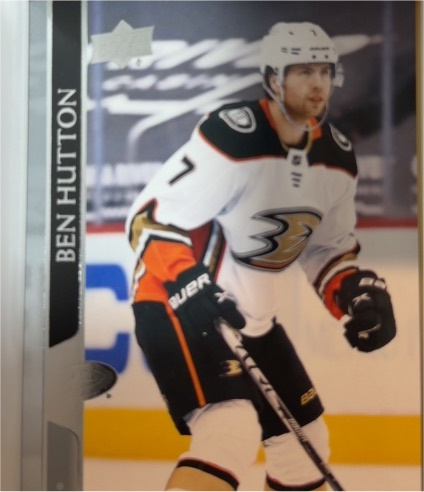 2020-21 Upper Deck #503 Ben Hutton Anaheim Ducks — front