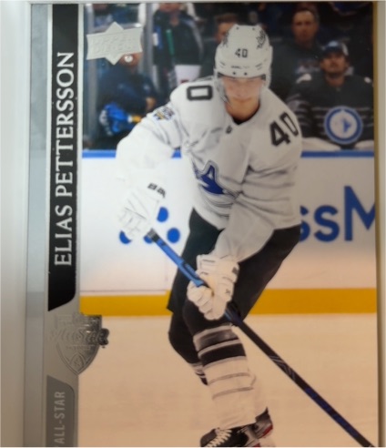 2020-21 Upper Deck Extended Series #685 Elias Pettersson AS — front