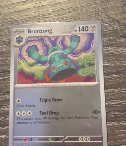 2023 Pokémon ME02: Phantasmal Flames #072 Bronzong — front