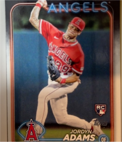 2024 Topps #470 Jordyn Adams Rookie Los Angeles Angels — front