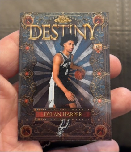 2025-26 Topps Chrome #D-2 Dylan Harper Destiny Rookie — front