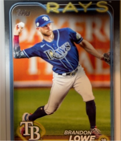 2024 Topps #430 Brandon Lowe Tampa Bay Rays — front