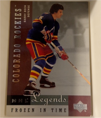 2001 Upper Deck NHL Legends Frozen In Time #73 Barry Beck — front