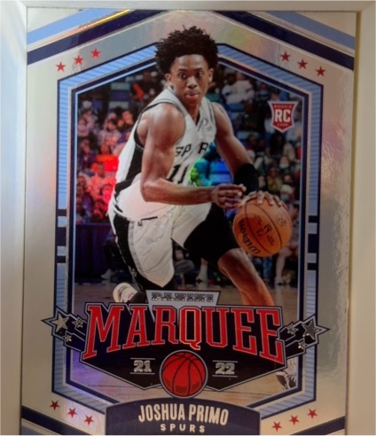 2021-22 Panini Chronicles Marquee #337 Joshua Primo — front