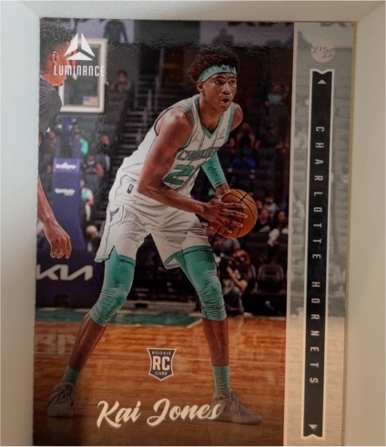 2021-22 Panini Chronicles Luminance #253 Kai Jones — front