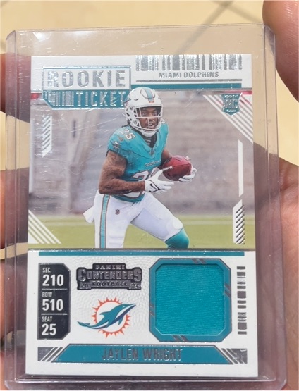 2024 Panini Contenders Rookie Ticket #RTS-JWT Jaylen Wright — front