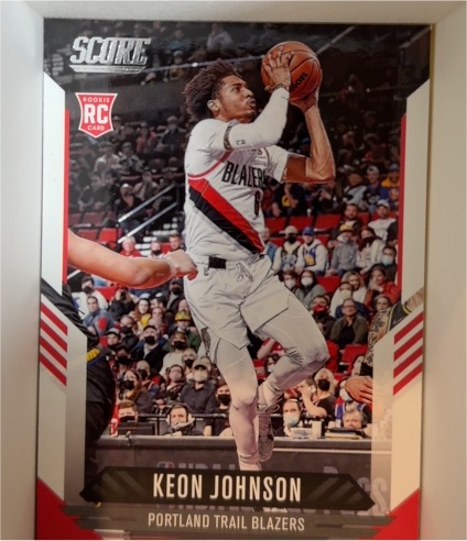 2021-22 Panini Chronicles Score #130 Keon Johnson Rookie — front