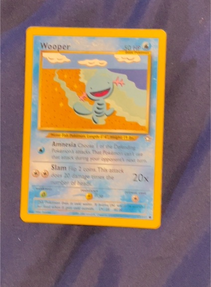 2000 Pokémon Neo Genesis #82 Wooper — front