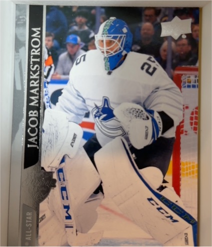 2020-21 Upper Deck #682 Jacob Markstrom — front