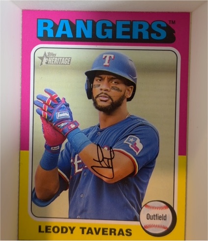 2024 Topps Heritage #407 Leody Taveras — front