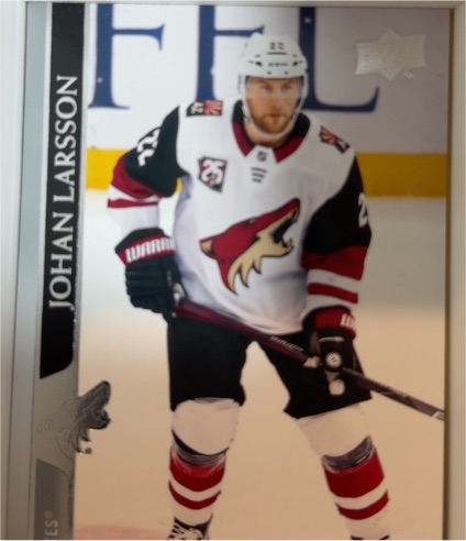 2020-21 Upper Deck #507 Johan Larsson — front