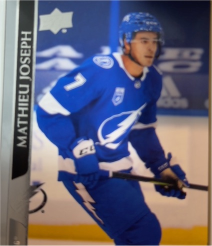 2020-21 Upper Deck #625 Mathieu Joseph — front