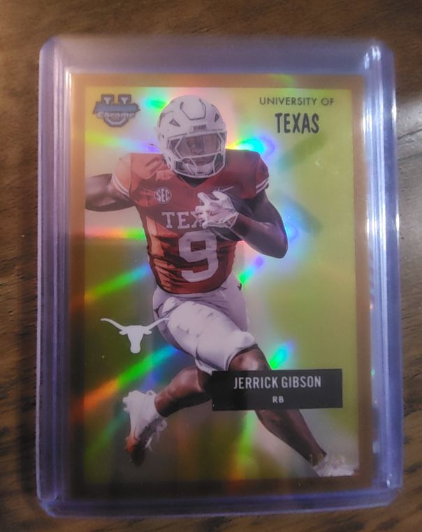 2025 Bowman University Chrome 1955 Bowman Football #55AV-5 Jerrick Gibson — front