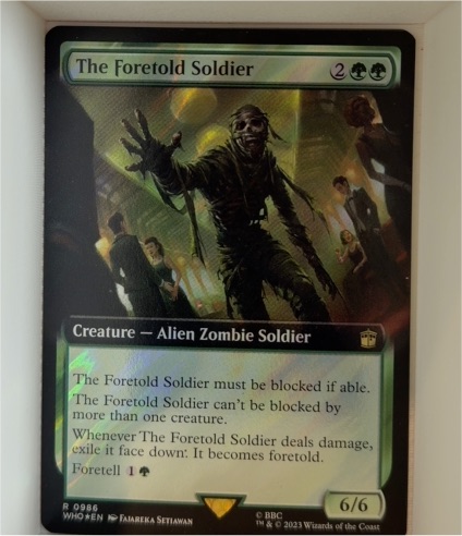 2023 Magic: The Gathering #395 The Foretold Soldier — front