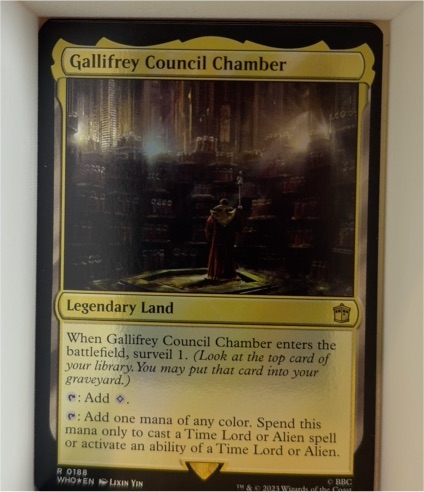 2023 Universes Beyond: Doctor Who #188 Gallifrey Council Chamber — front