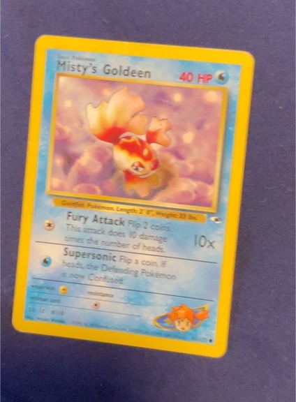 2000 Gym Heroes #85 Misty's Goldeen — front