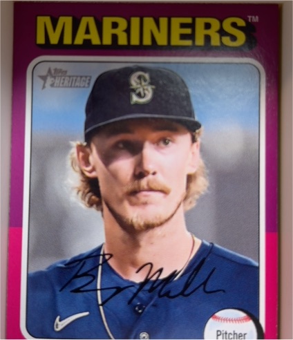 2024 Topps Heritage #299 Bryce Miller — front