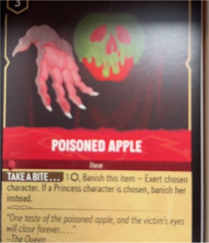 2023 Disney Lorcana The First Chapter #134 Poisoned Apple — front