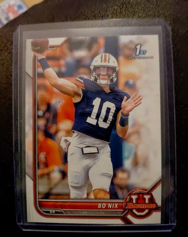2022 Bowman University #8 Bo Nix — front