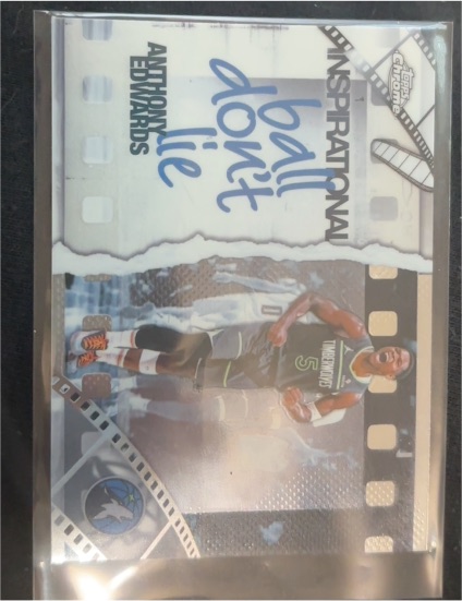 2025-26 Topps Chrome #IP-5 Anthony Edwards Inspirational Ball Don't Lie — front