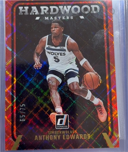 2024-25 Panini Donruss Hardwood Masters #5 Anthony Edwards — front