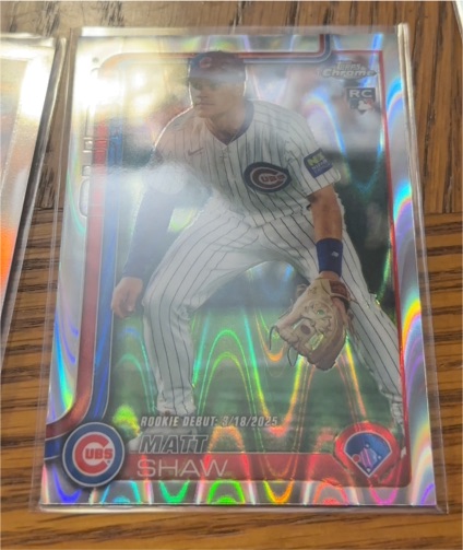 2025 Topps Chrome Update #USC135 Matt Shaw — front