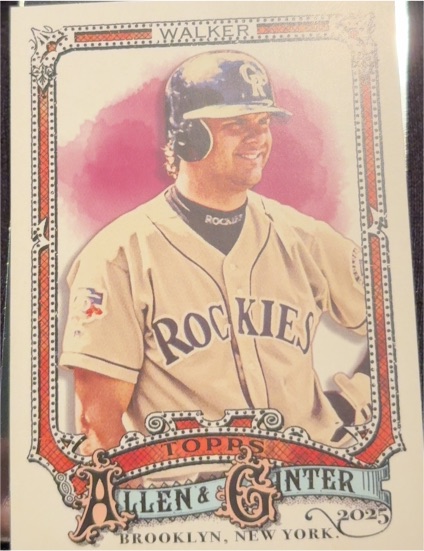2025 Topps Allen & Ginter #335 Larry Walker — front