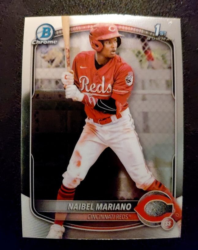 2025 Bowman Chrome Prospects #BCP-99 Naibel Mariano — front