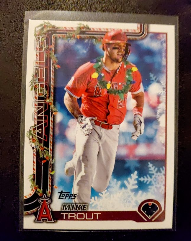 2025 Topps Holiday #H50 Mike Trout — front