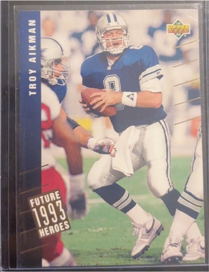 1993 Upper Deck #40 Troy Aikman Future Heroes — front