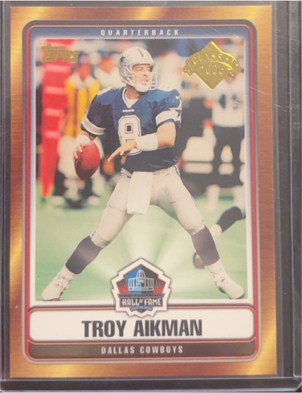 2006 Topps #HOFT-TA Troy Aikman Hall of Fame Class of 2006 — front
