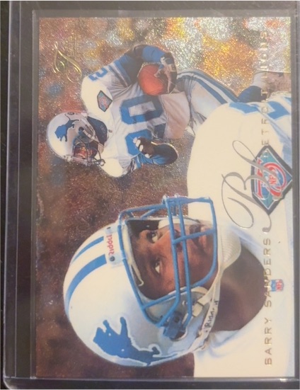 1995 Fleer #10 Barry Sanders Flair Preview — front