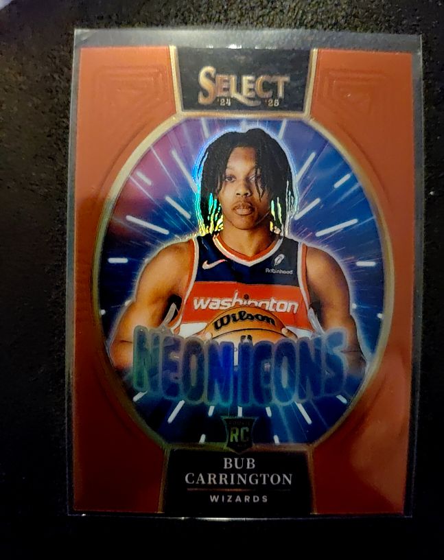 2024-25 Panini Select #6 Bub Carrington Neon Icons — front