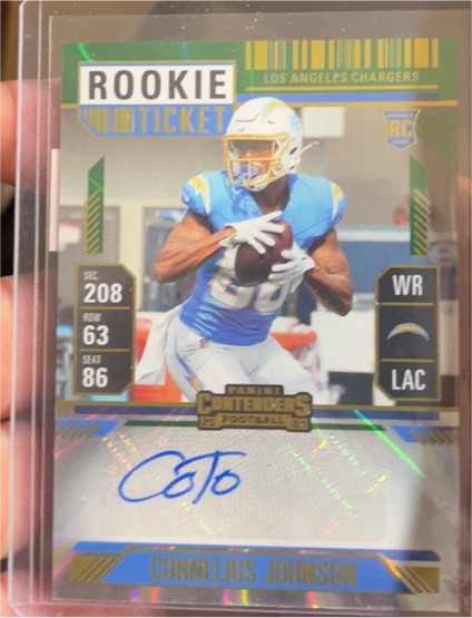2024 Panini Contenders #226 Cornelius Johnson Rookie Ticket — front