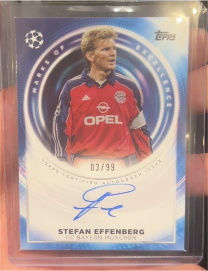 2000 Topps Marks of Excellence #03 Stefan Effenberg — front