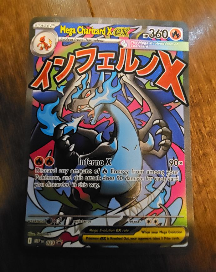 2025 Pokémon TCG Mega Charizard X EX #023 — front