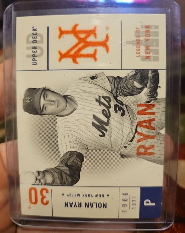 2001 Upper Deck Legends of New York #30 Nolan Ryan — front