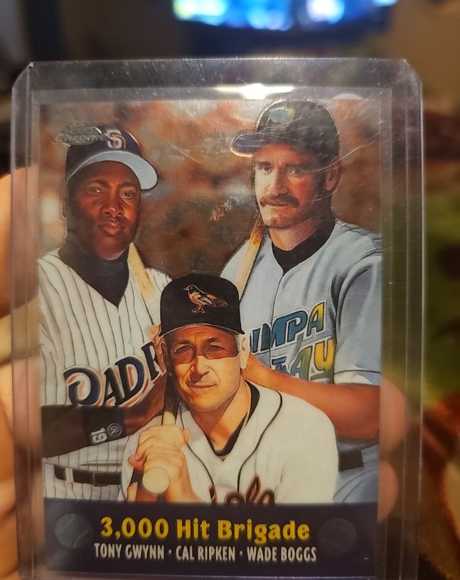 2000 Topps Chrome #TC10 3,000 Hit Brigade Tony Gwynn Cal Ripken Wade Boggs — front