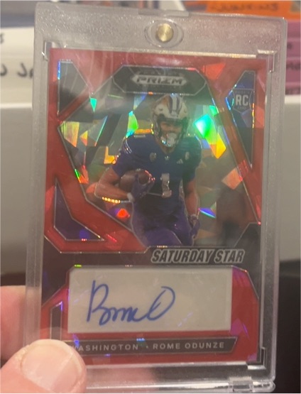 2024 Panini Prizm Draft Picks Saturday Star Rome Odunze — front